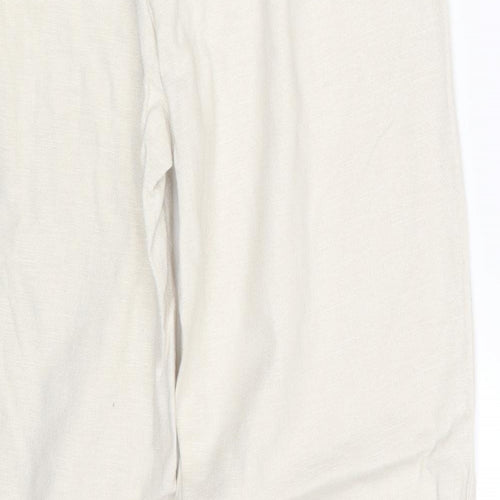 Land's End Womens Beige   Bloomer Trousers Size 12 L25 in
