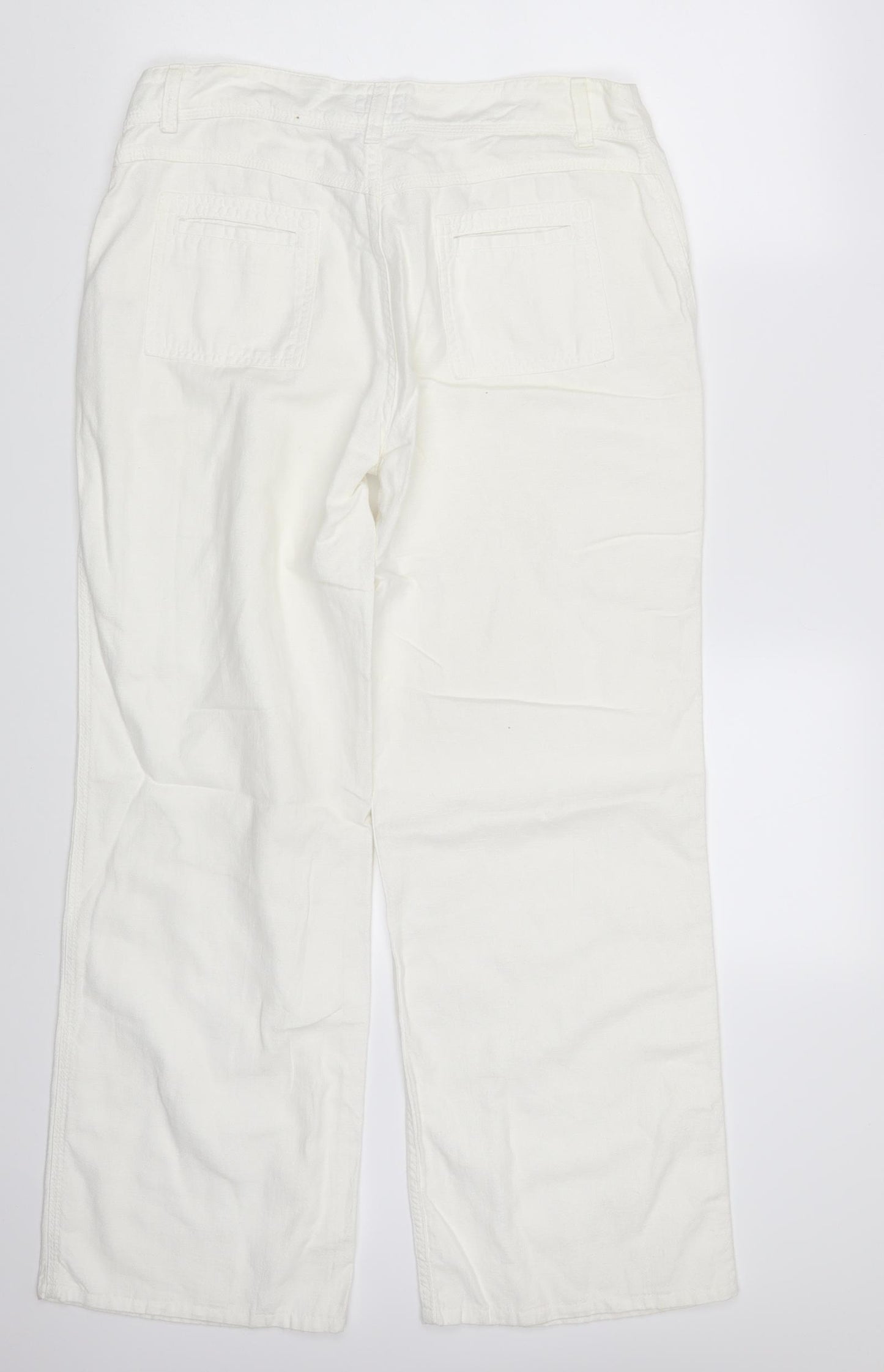 Per Una Womens Ivory   Bloomer Trousers Size 14 L30 in