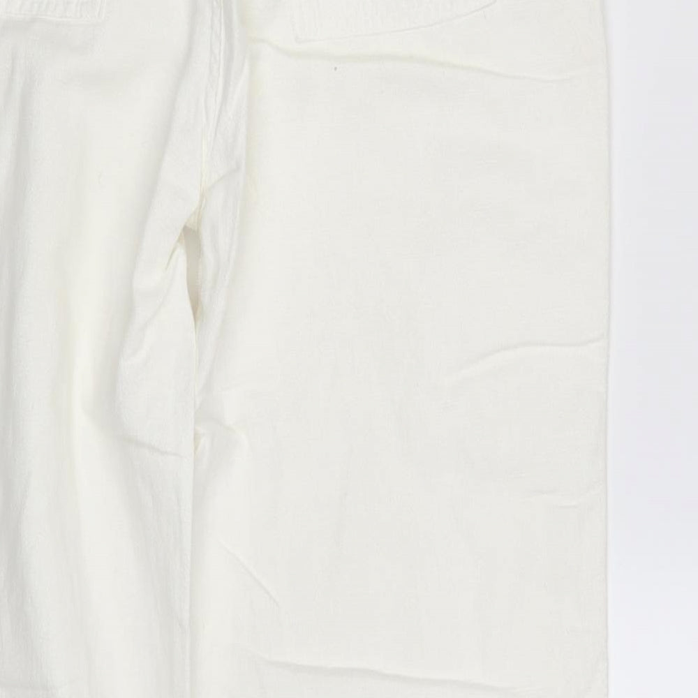 Per Una Womens Ivory   Bloomer Trousers Size 14 L30 in