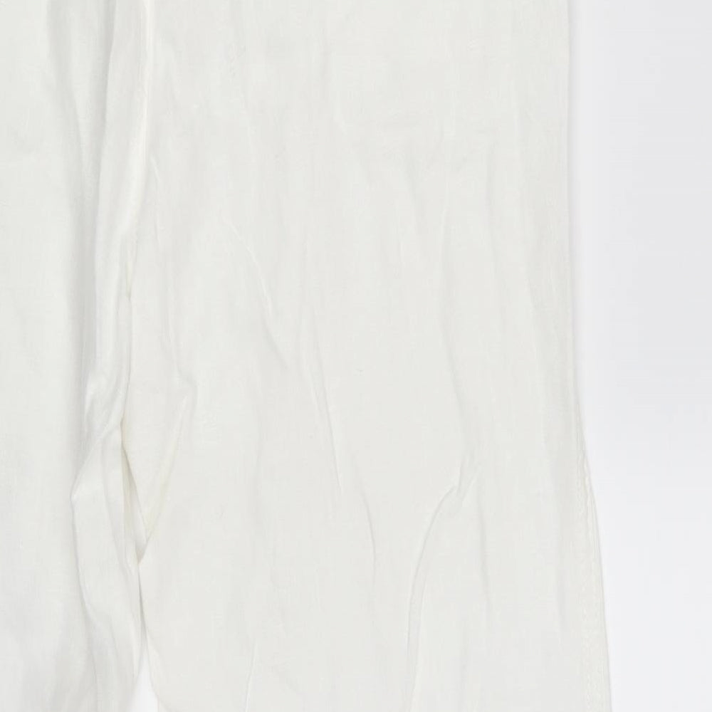 Jackpot Womens White   Bloomer Trousers Size 8 L29 in