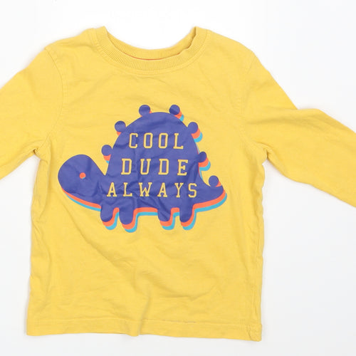 George Boys Yellow   Basic T-Shirt Size 2-3 Years  - Cool Dude