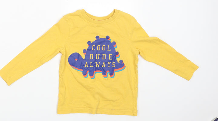 George Boys Yellow Basic T-Shirt Size 2-3 Years - Cool Dude