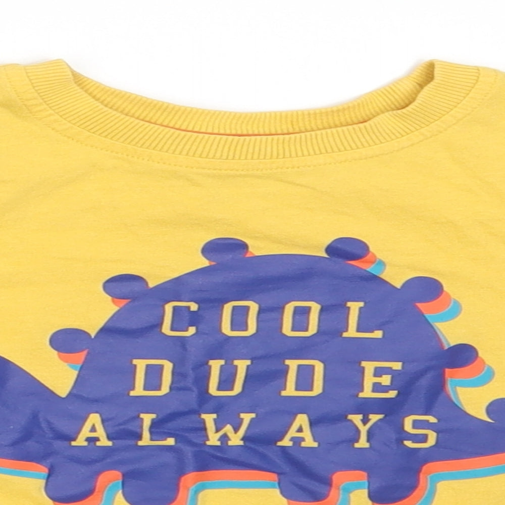 George Boys Yellow   Basic T-Shirt Size 2-3 Years  - Cool Dude