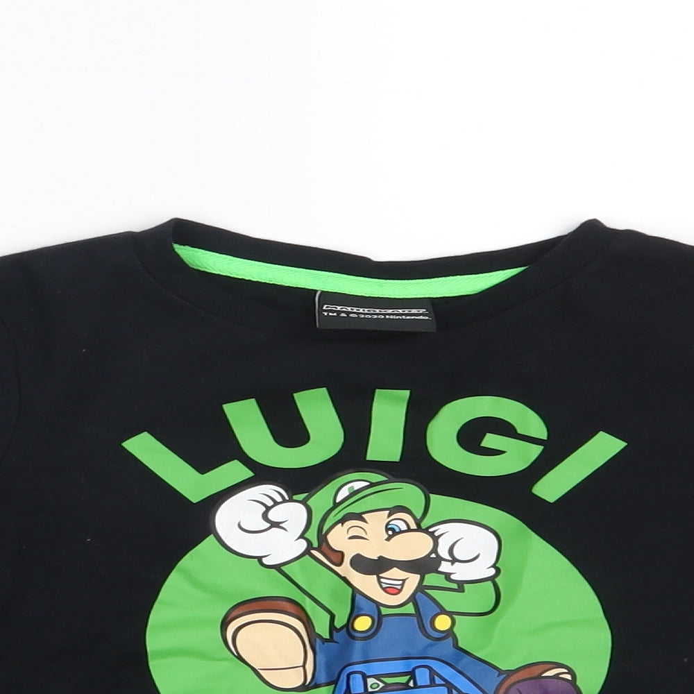 George Boys Black   Pullover Sweatshirt Size 5-6 Years  - Luigi