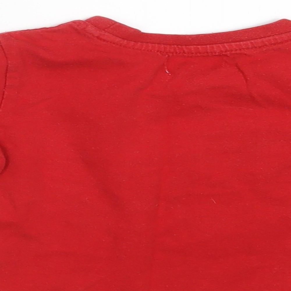 Babaluno Baby Red Striped  Basic T-Shirt Size 12-18 Months