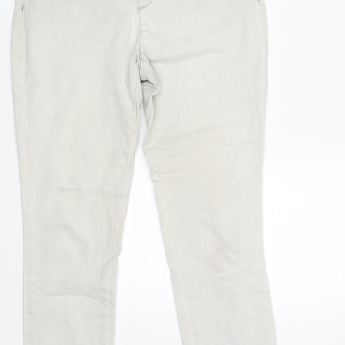 Monsoon Womens White  Denim Skinny Jeans Size 10 L29 in