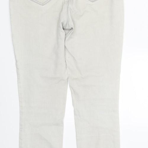 Monsoon Womens White  Denim Skinny Jeans Size 10 L29 in