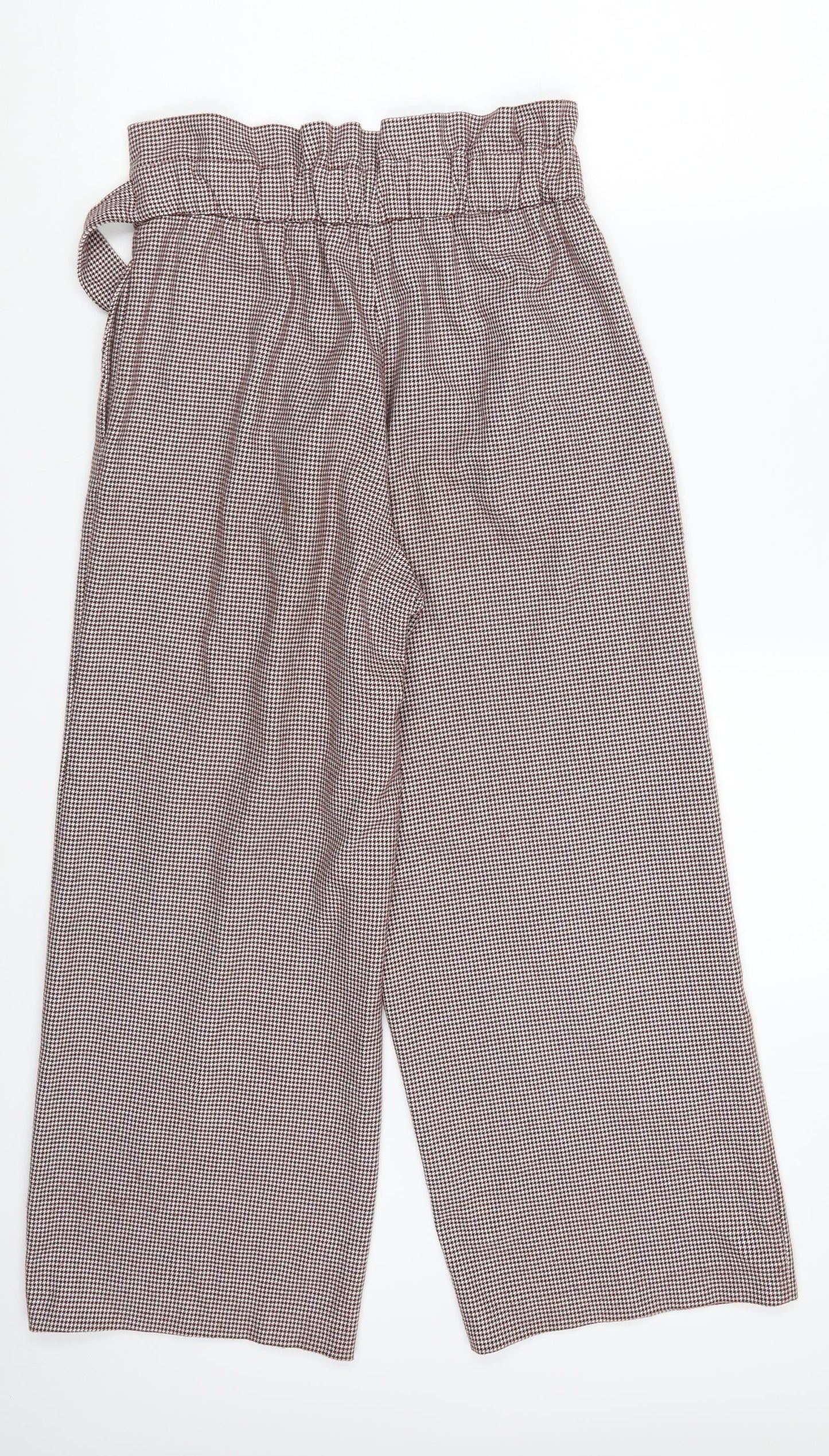 Zara Womens Purple Check  Dress Pants Trousers Size S L24 in