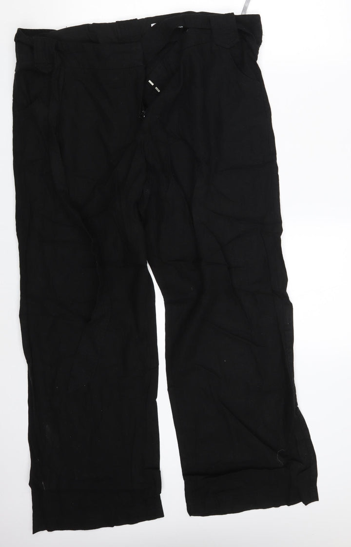 Dorothy Perkins Womens Black   Bloomer Trousers Size 16 L30 in