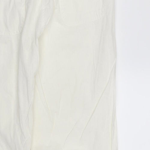 TU Womens White   Bloomer Trousers Size 12 L28 in