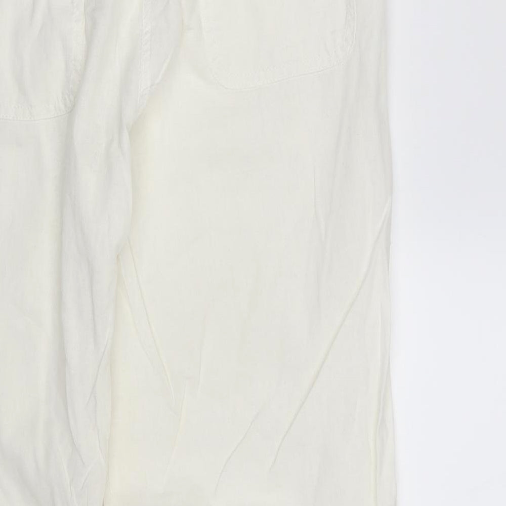 TU Womens White   Bloomer Trousers Size 12 L28 in