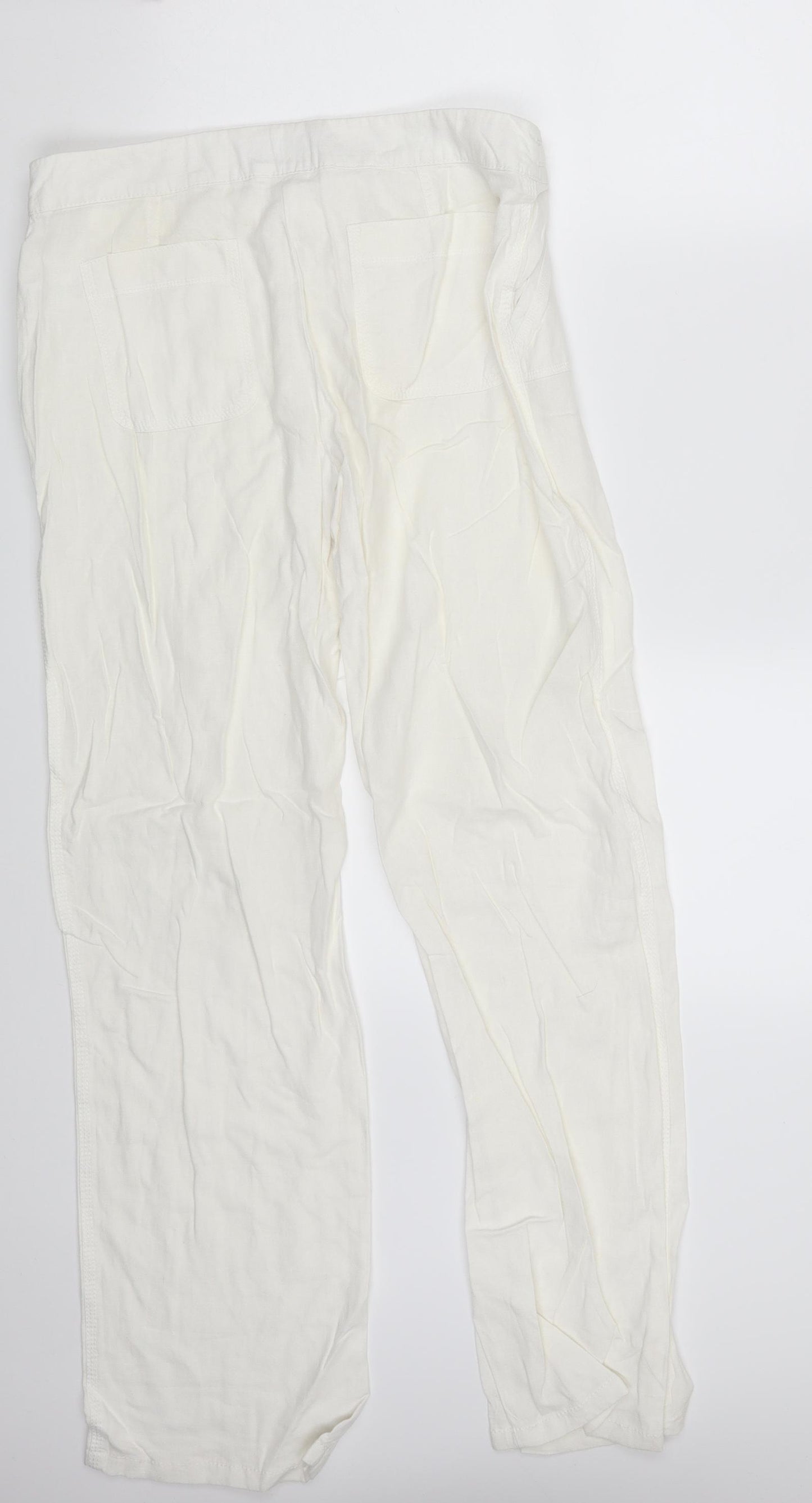Papaya Womens White   Bloomer Trousers Size 12 L30 in