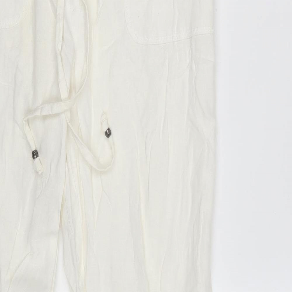 Papaya Womens White   Bloomer Trousers Size 12 L30 in