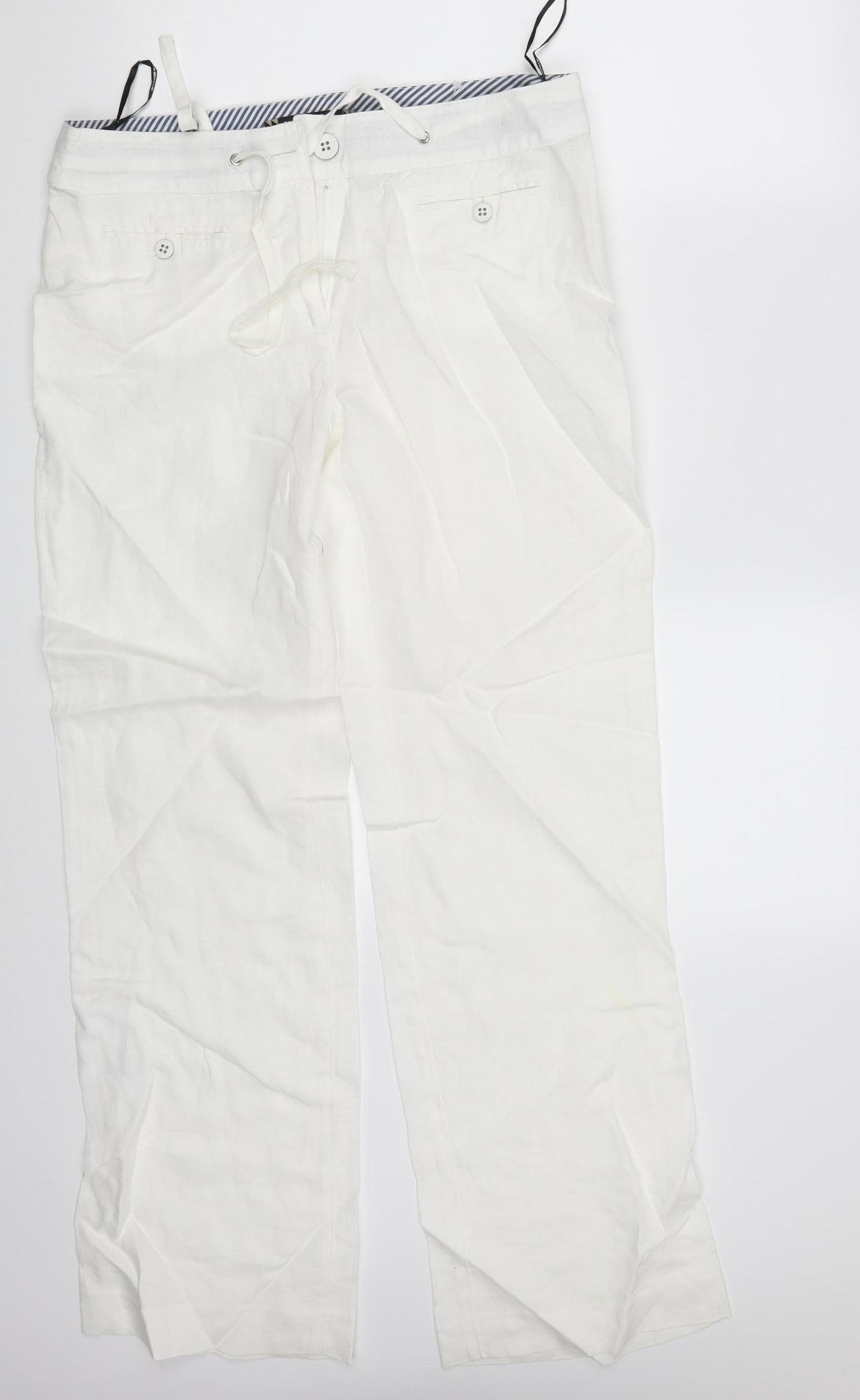 Principles Womens White   Bloomer Trousers Size 12 L31 in