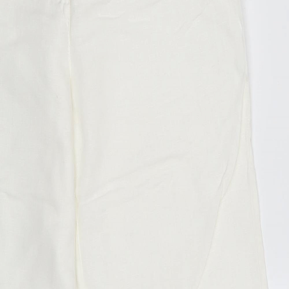 Monsoon Womens White   Bloomer Trousers Size 8 L28 in