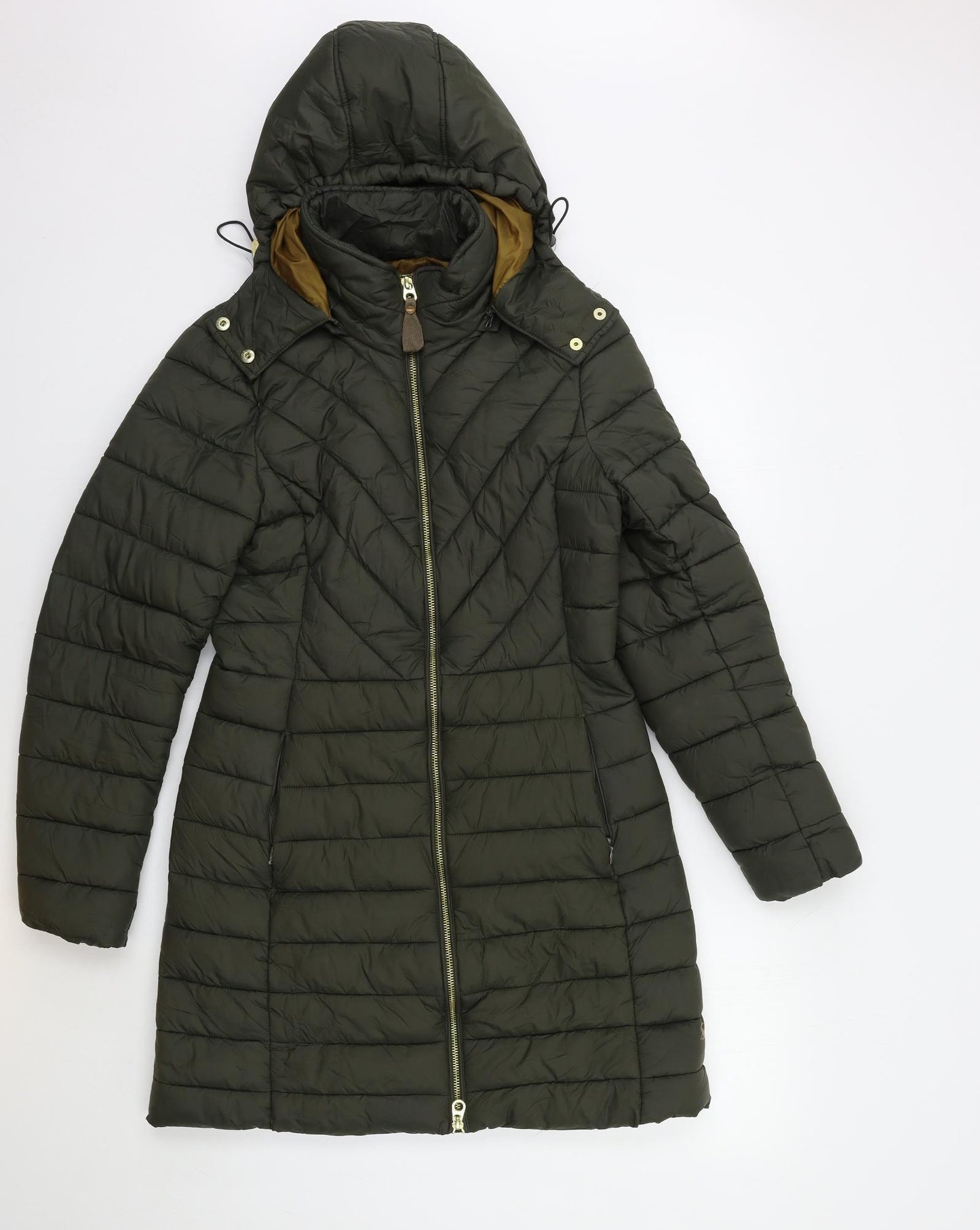 Joules Womens Green   Puffer Jacket Coat Size 10