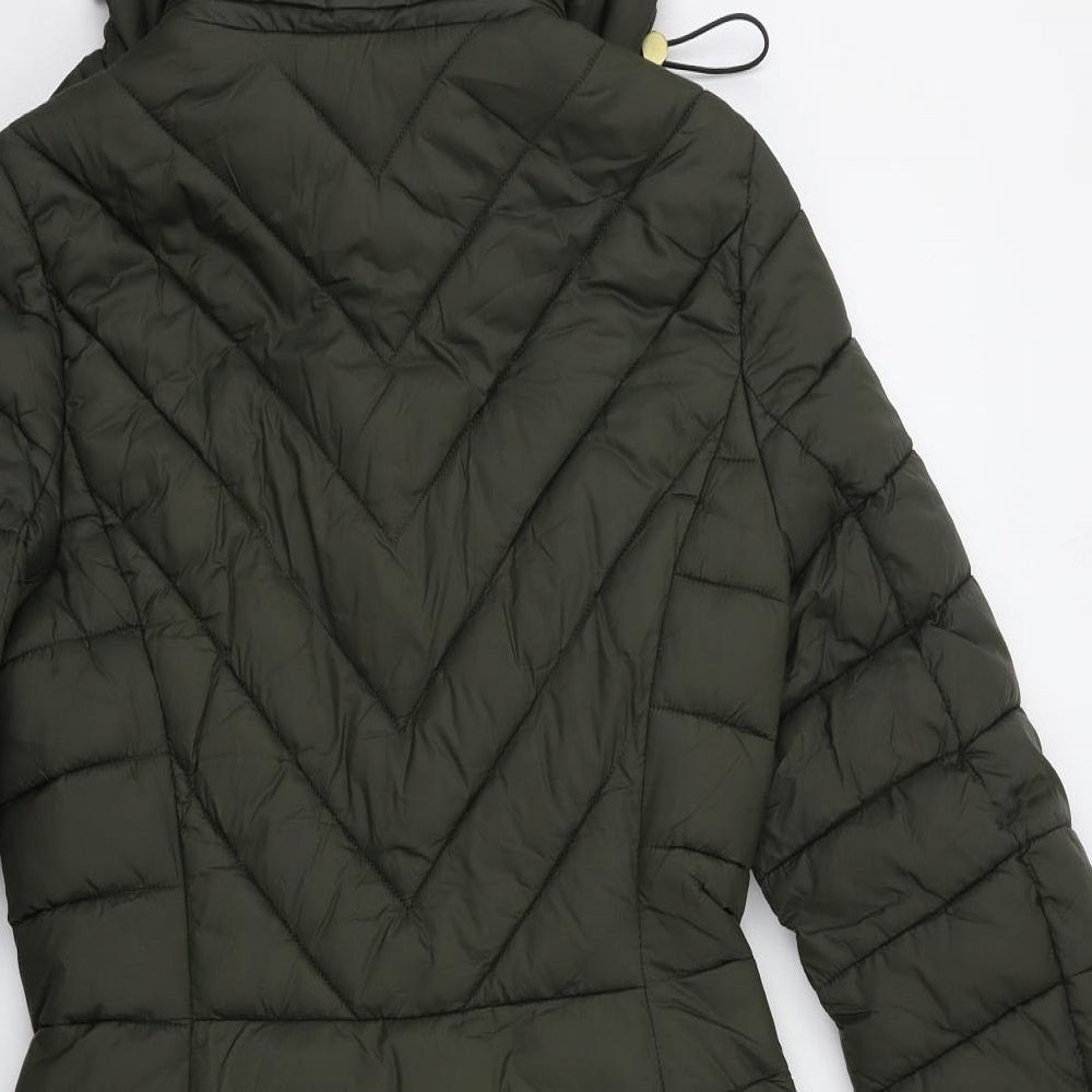 Joules Womens Green   Puffer Jacket Coat Size 10