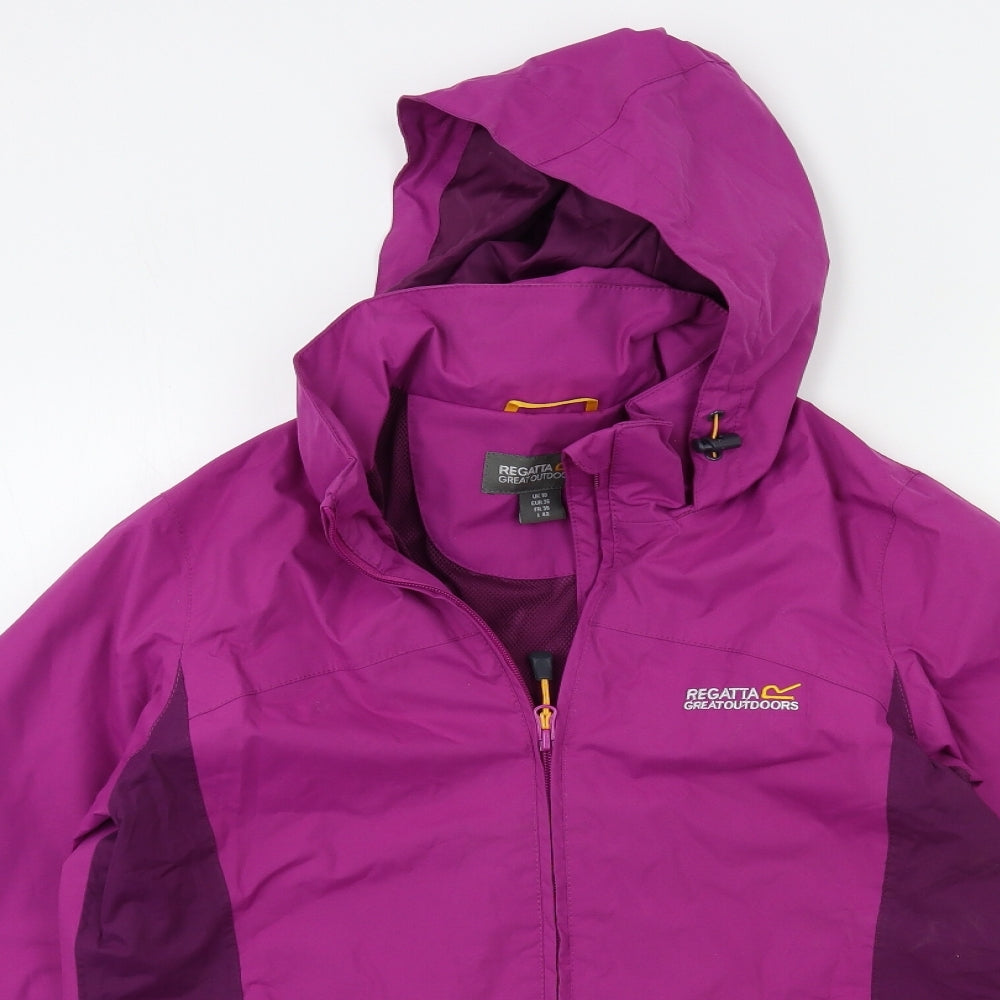 Regatta Womens Pink   Rain Coat Coat Size 10