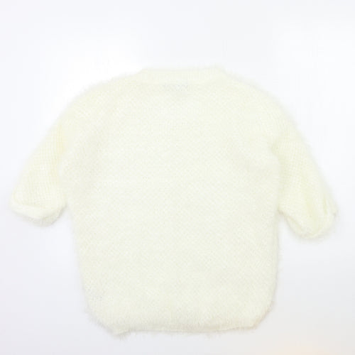 Atmosphere Womens White  Knit Pullover Jumper Size 12