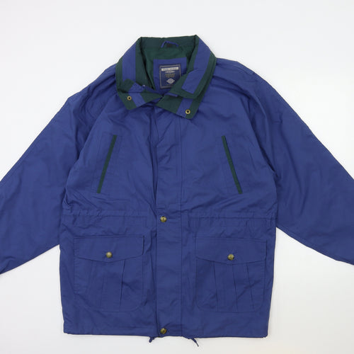 pure style Mens Blue   Overcoat Coat Size M