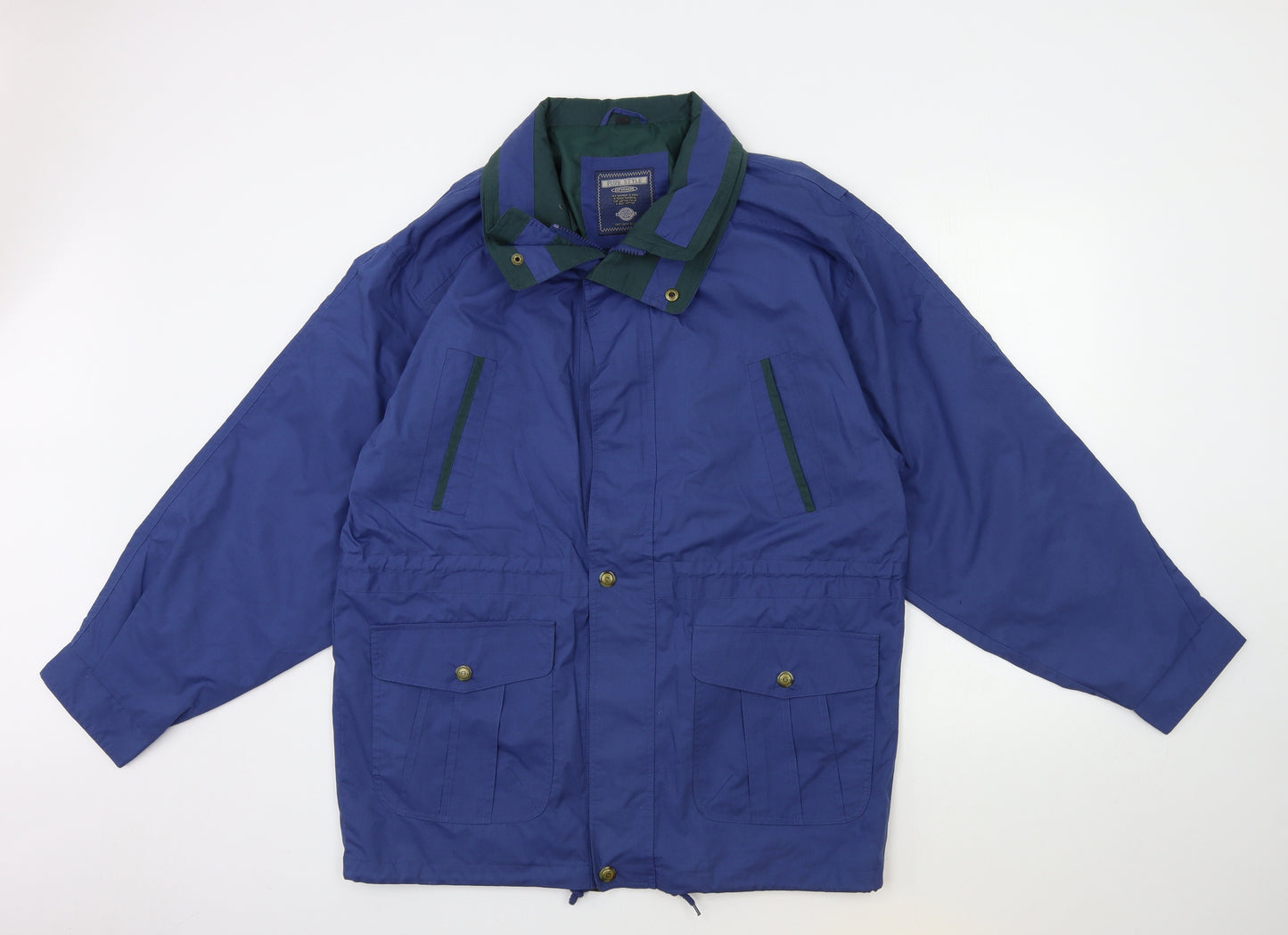 pure style Mens Blue   Overcoat Coat Size M