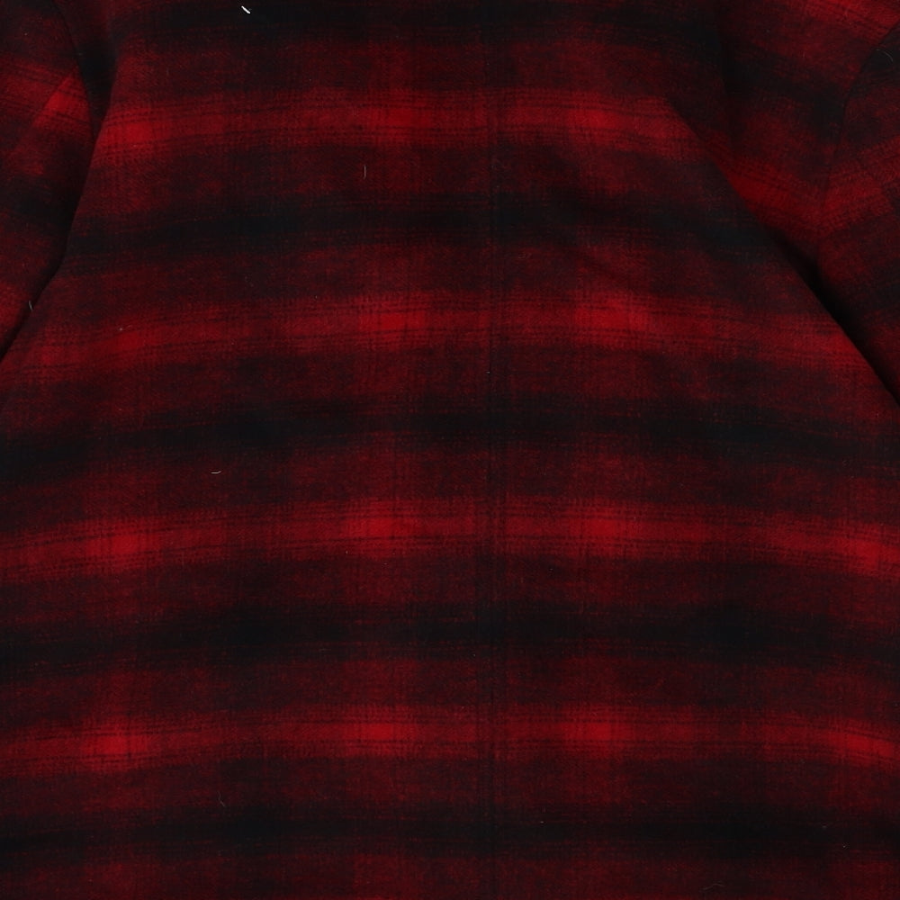 Miss Selfridge Womens Red Check  Jacket  Size 14