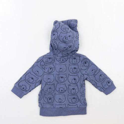 George Baby Grey Geometric  Full Zip Jumper Size 0-3 Months