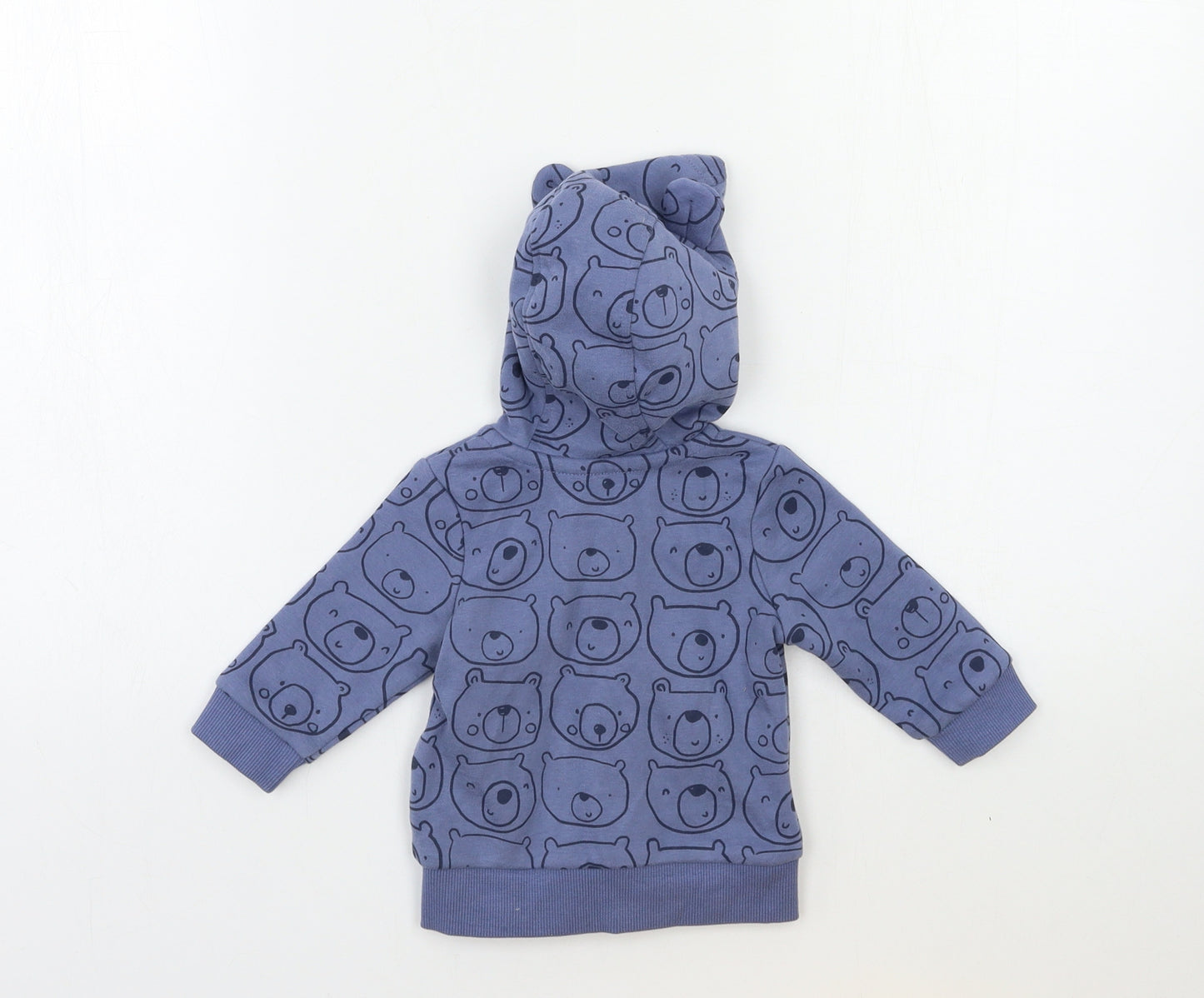 George Baby Grey Geometric  Full Zip Jumper Size 0-3 Months