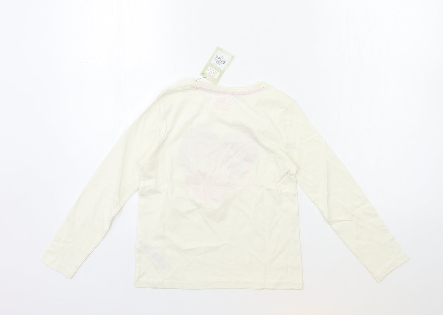 Primark Girls Beige   Basic T-Shirt Size 5-6 Years