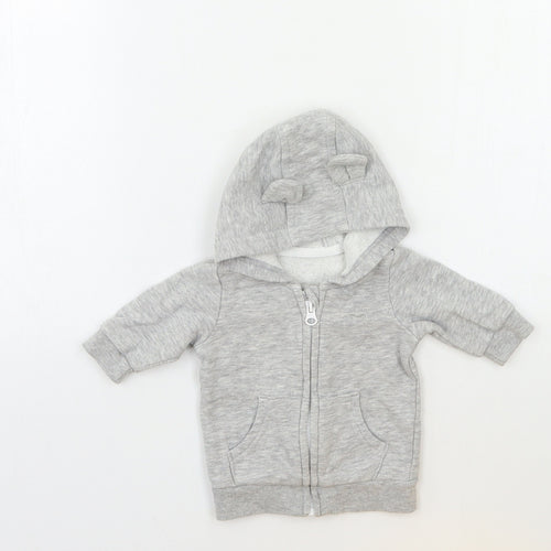 George Baby Grey   Full Zip Jumper Size 0-3 Months