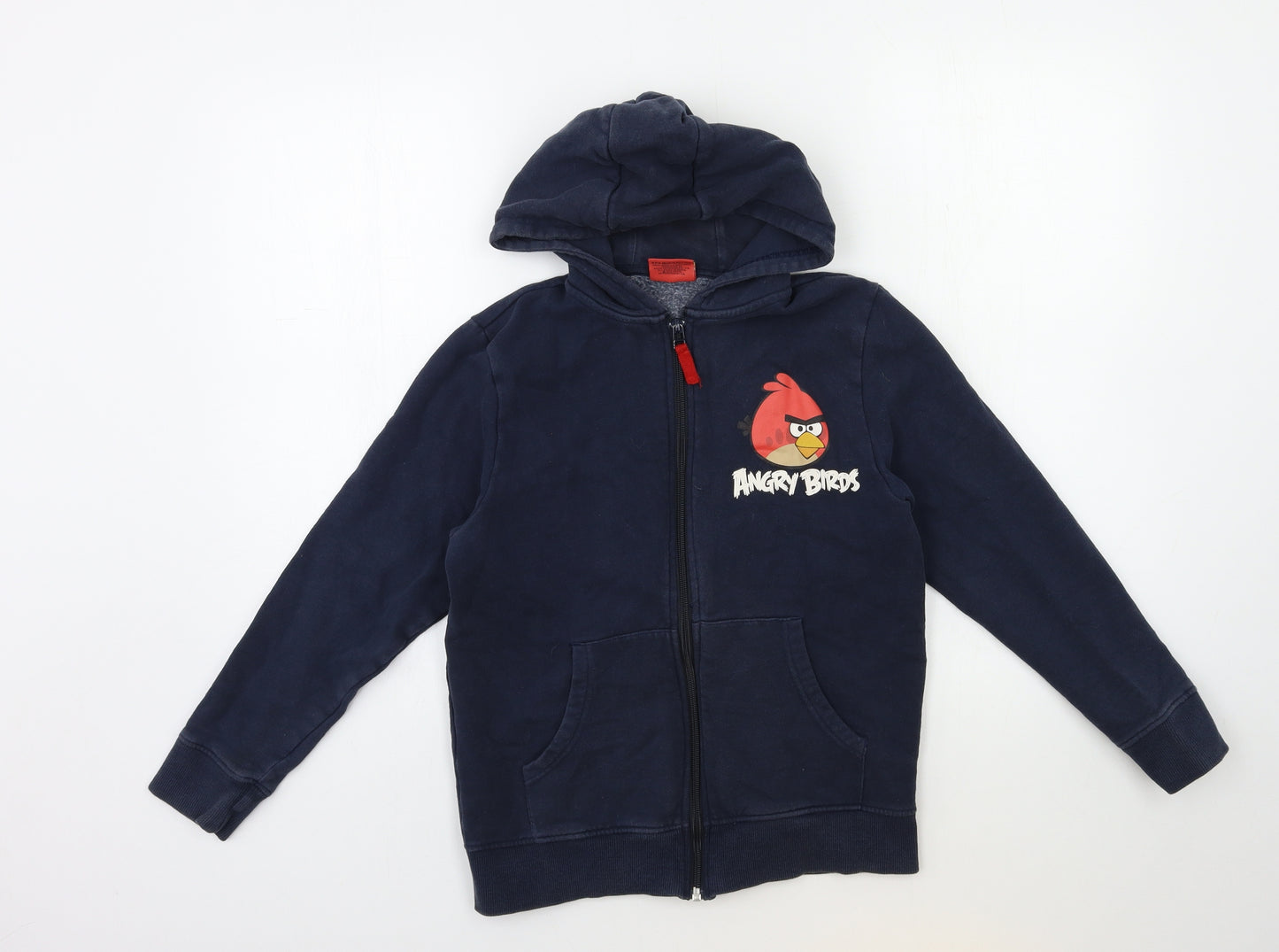NEXT Boys Blue   Full Zip Hoodie Size 11 Years  - ANGRY BIRDS