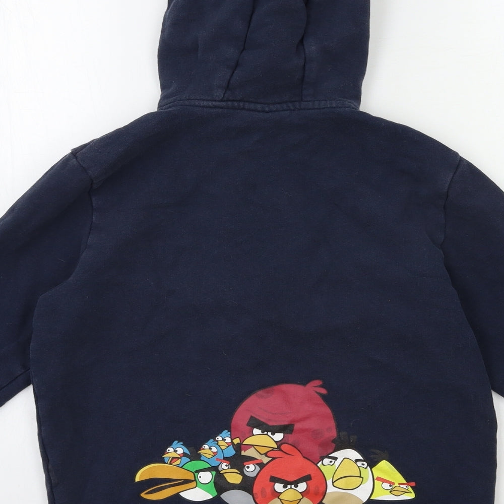 NEXT Boys Blue   Full Zip Hoodie Size 11 Years  - ANGRY BIRDS