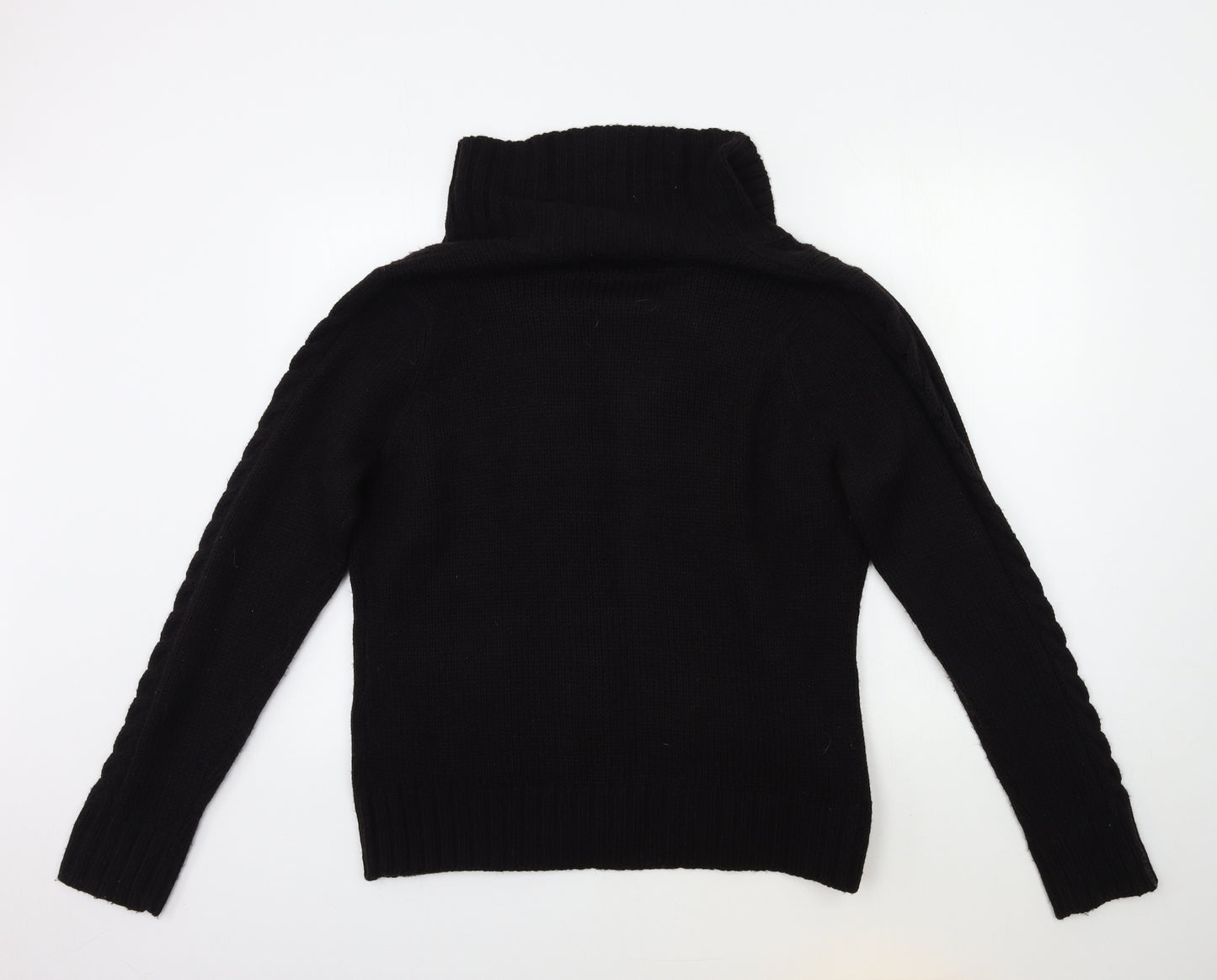 EWM Womens Black  Knit Cardigan Jumper Size 18