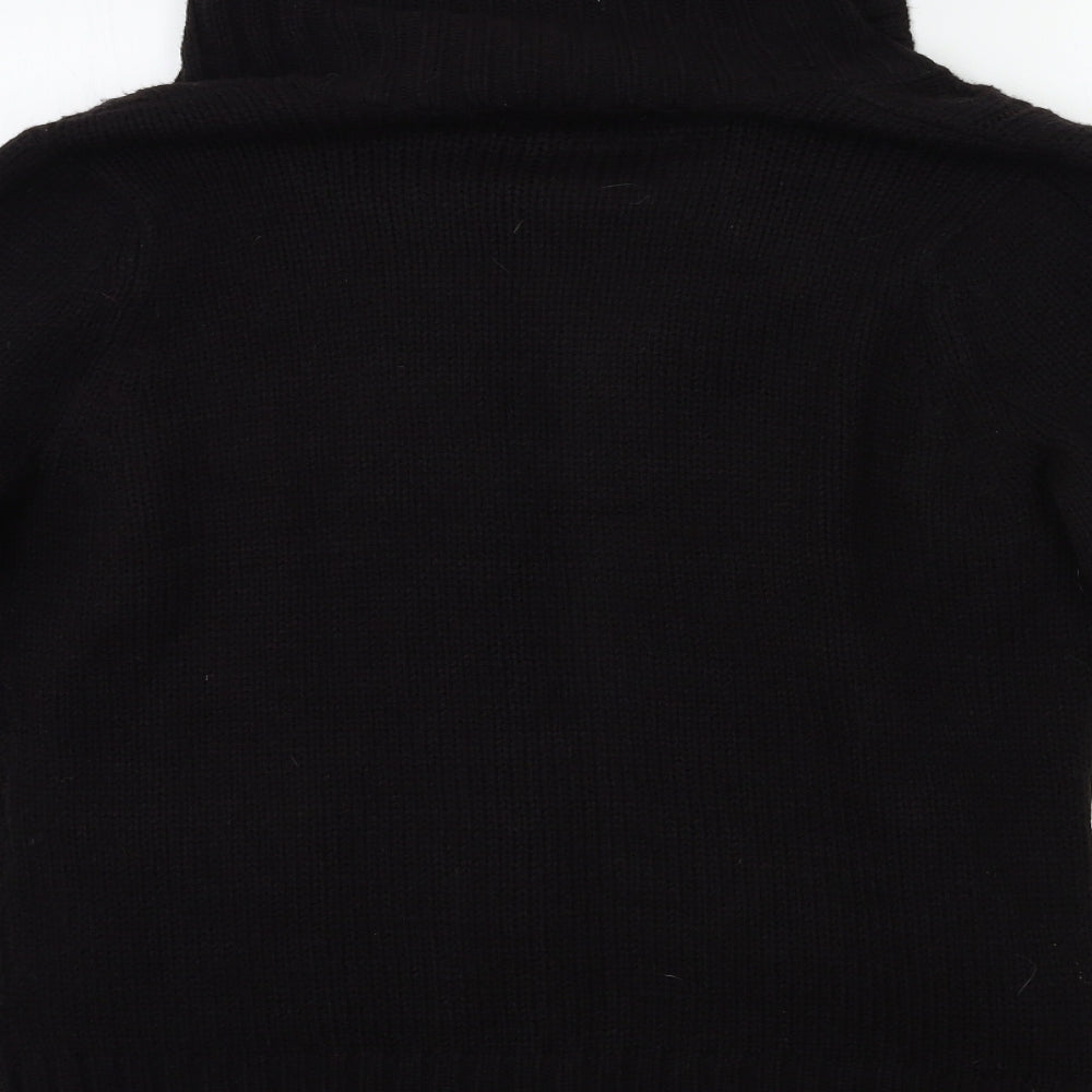 EWM Womens Black  Knit Cardigan Jumper Size 18