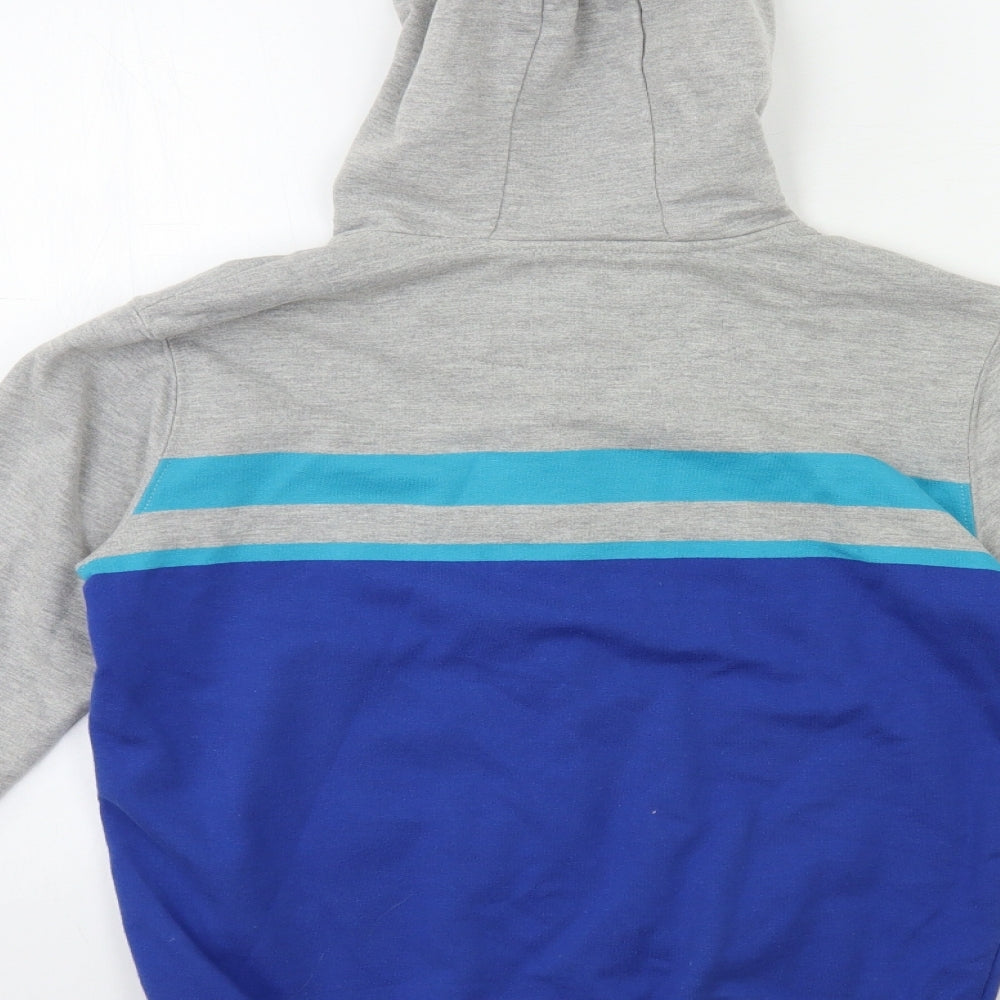 Lyle & Scott Boys Grey Striped  Full Zip Hoodie Size 12 Years