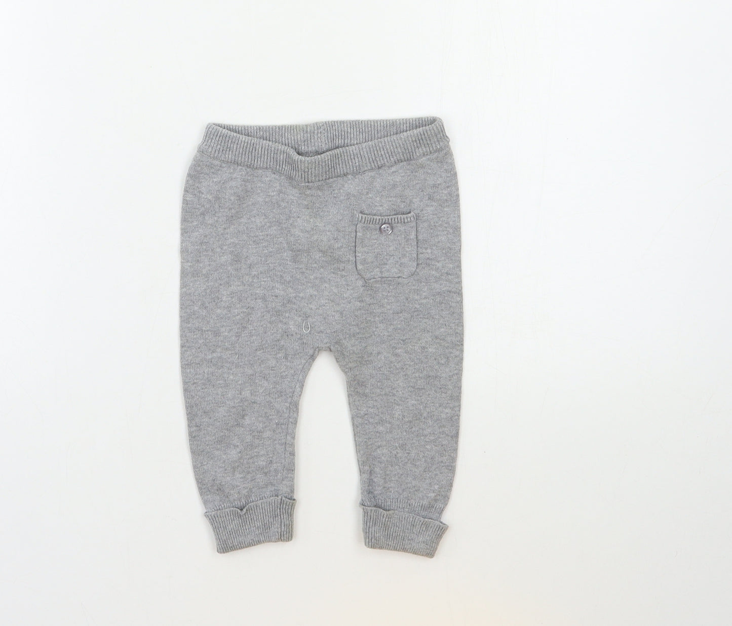 Matalan Baby Grey  Knit Sweatpants Trousers Size 3-6 Months