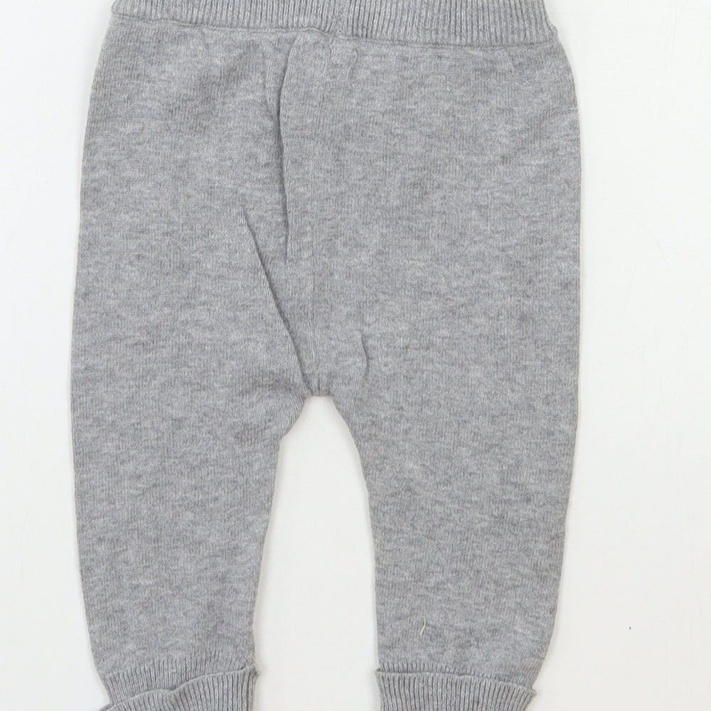 Matalan Baby Grey  Knit Sweatpants Trousers Size 3-6 Months