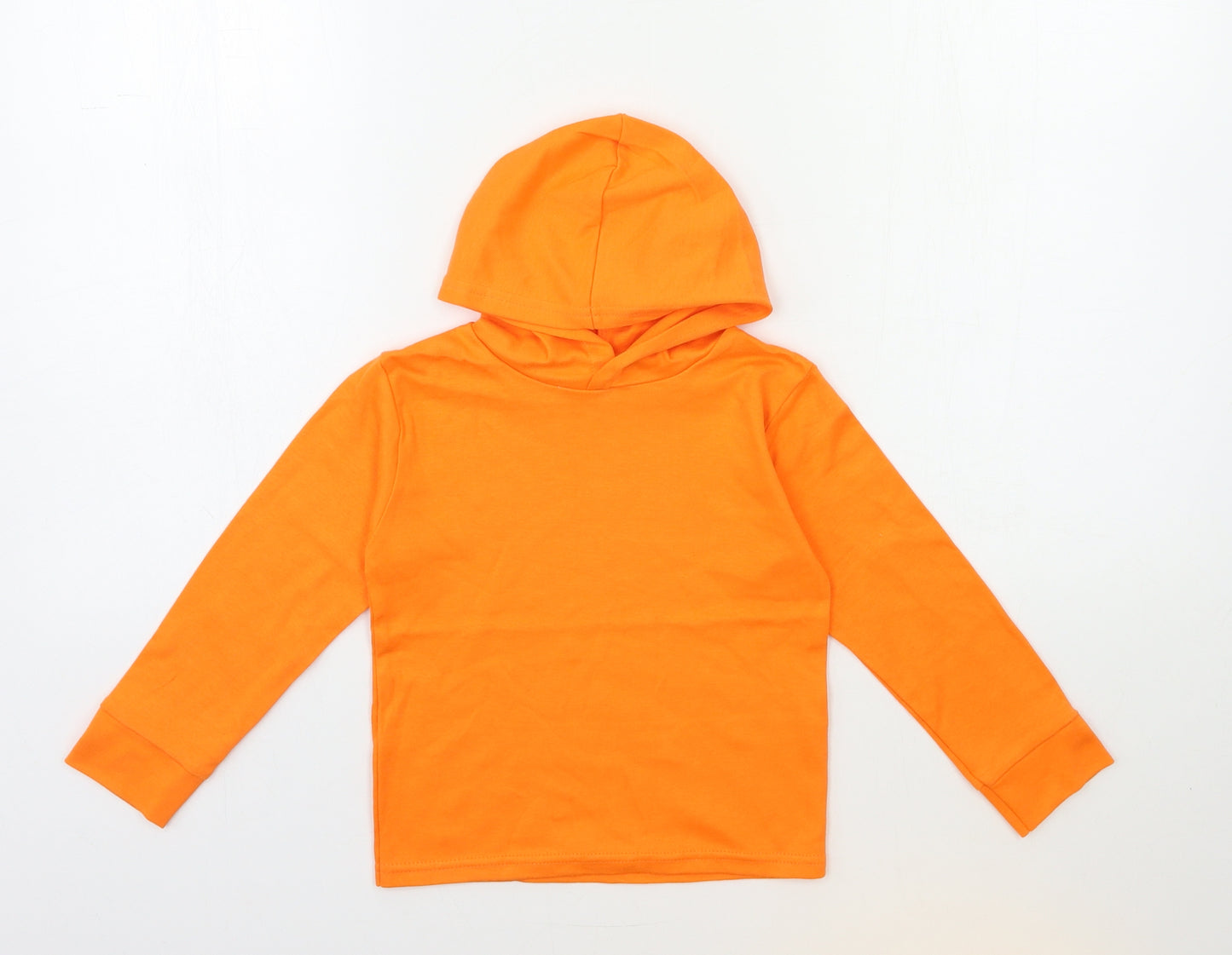 Preworn Boys Orange   Pullover Hoodie Size 2-3 Years