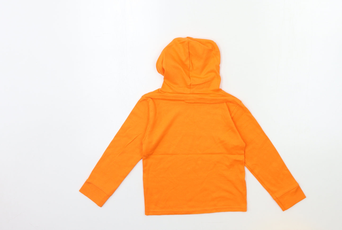 Preworn Boys Orange   Pullover Hoodie Size 2-3 Years