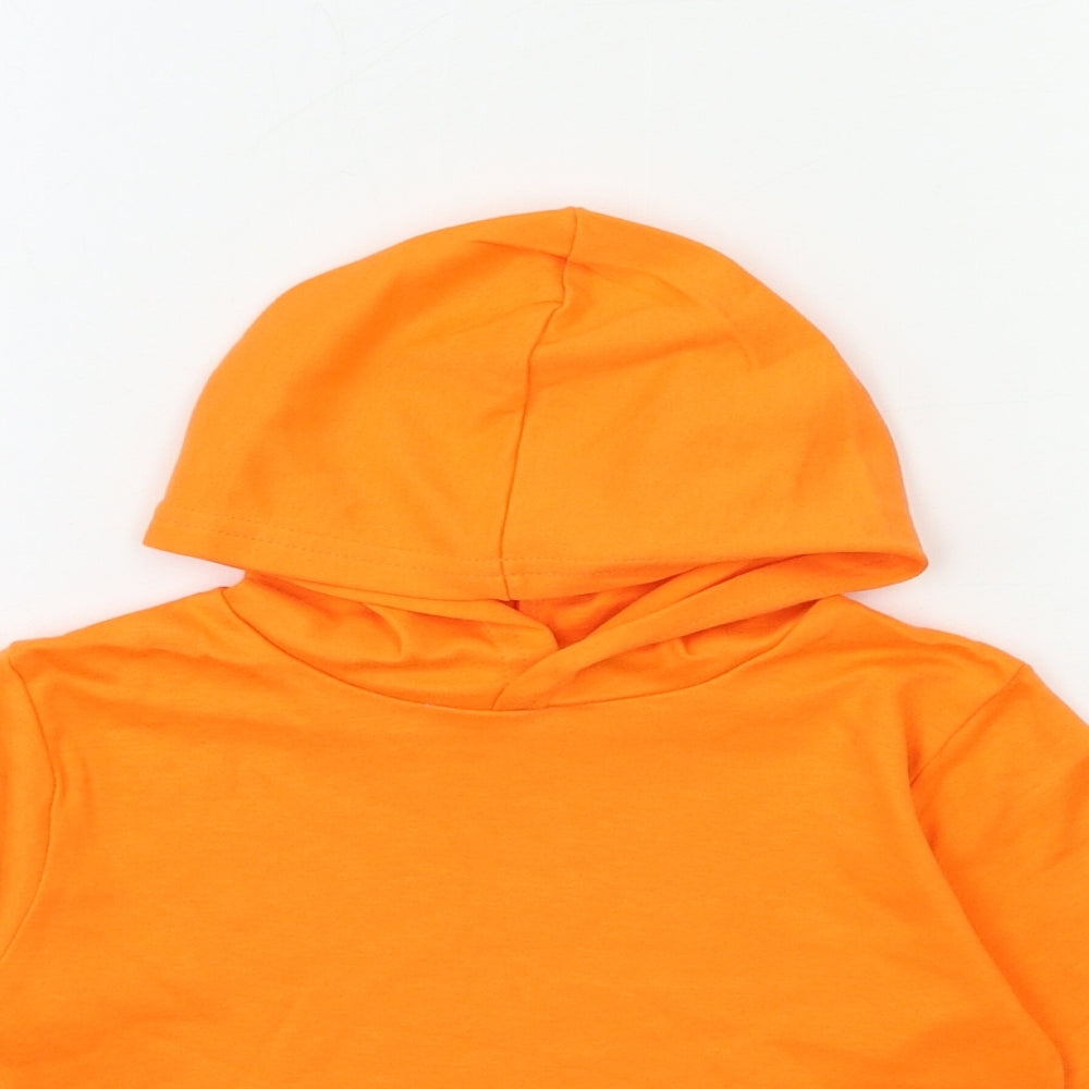 Preworn Boys Orange   Pullover Hoodie Size 2-3 Years