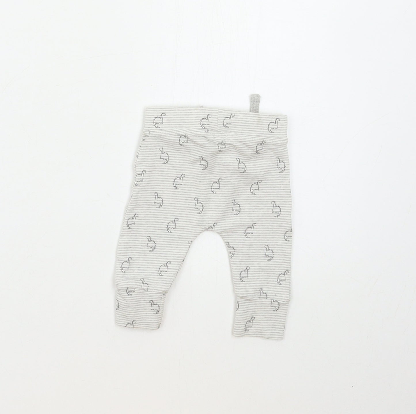George Baby Grey Striped  Capri Leggings Size Newborn
