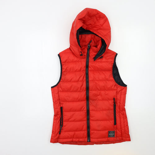 Superdry Mens Red   Gilet Jacket Size M