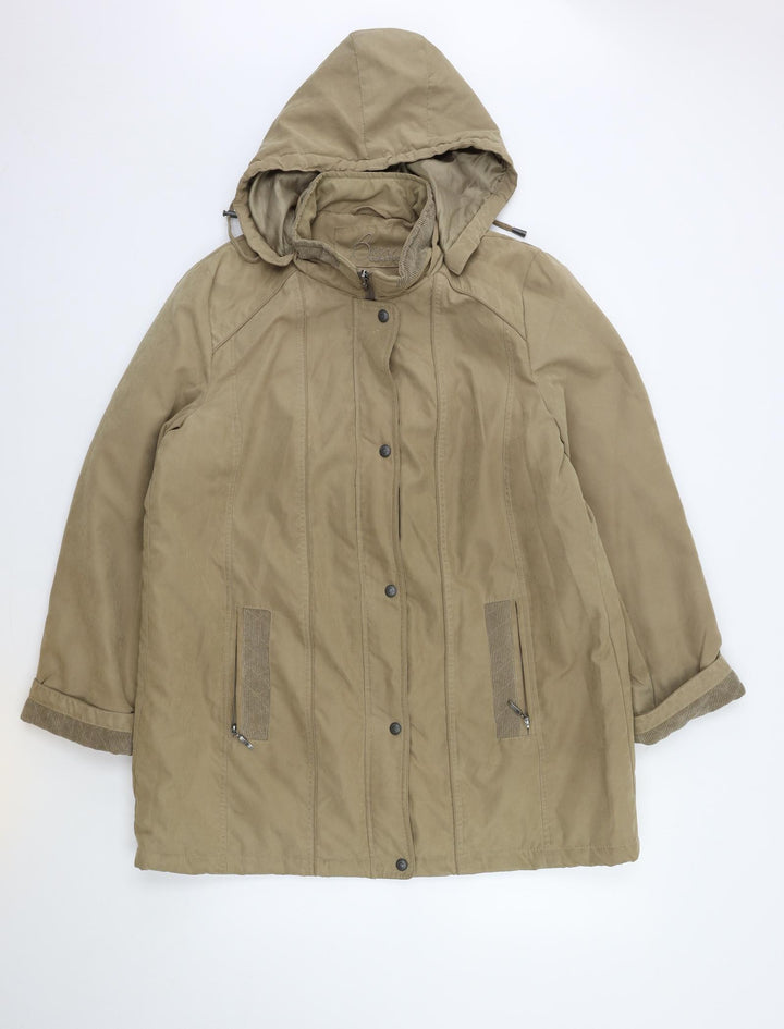 Bonmarché Womens Brown Overcoat Coat Size M