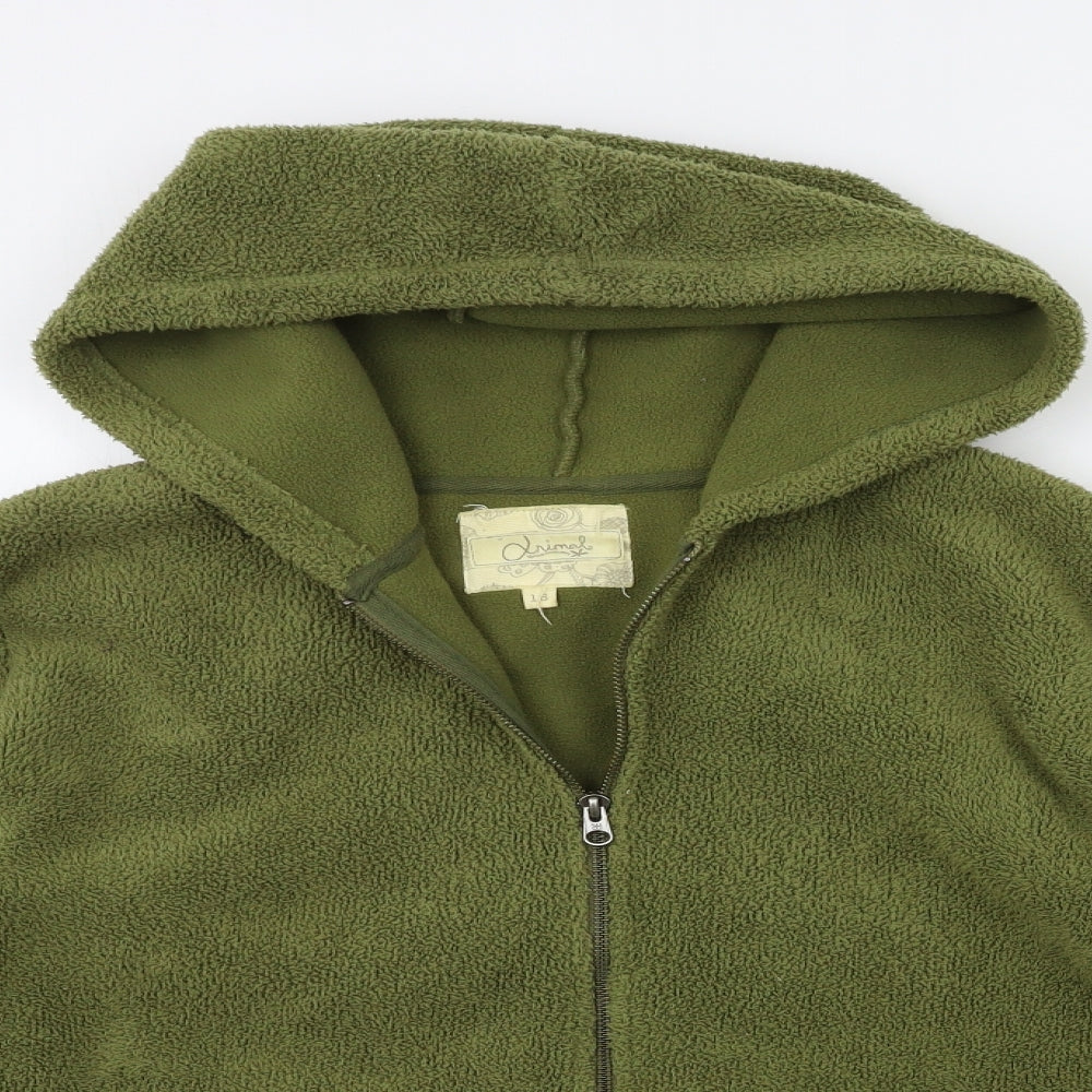Animal Womens Green  Fleece Jacket  Size 16