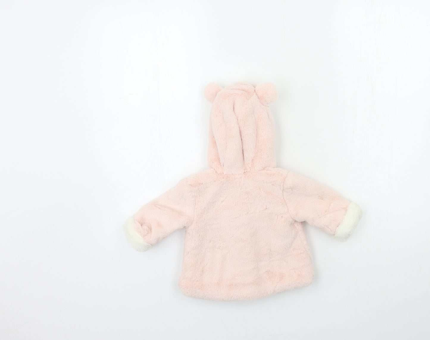 Nutmeg Baby Pink  Fleece Jacket Coat Size 0-3 Months