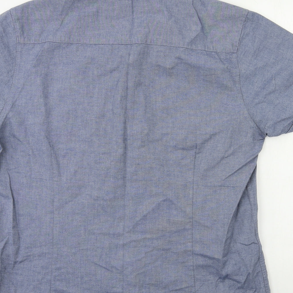 Peacocks Mens Grey    Button-Up Size XL