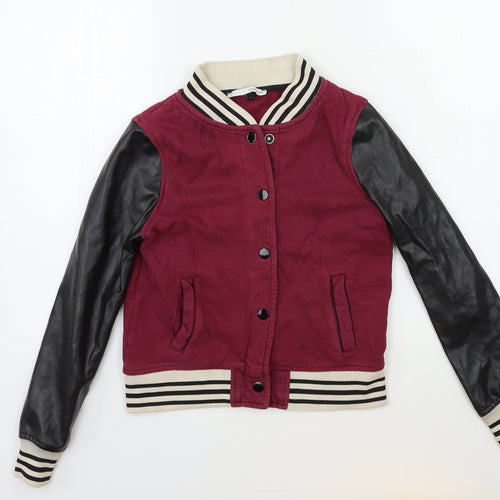 River Island Womens Red   Bomber Jacket Jacket Size 6