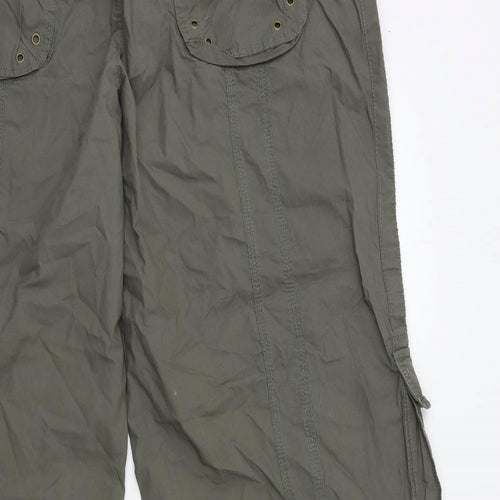 New Look Womens Green   Cargo Trousers Size 22 L30 in