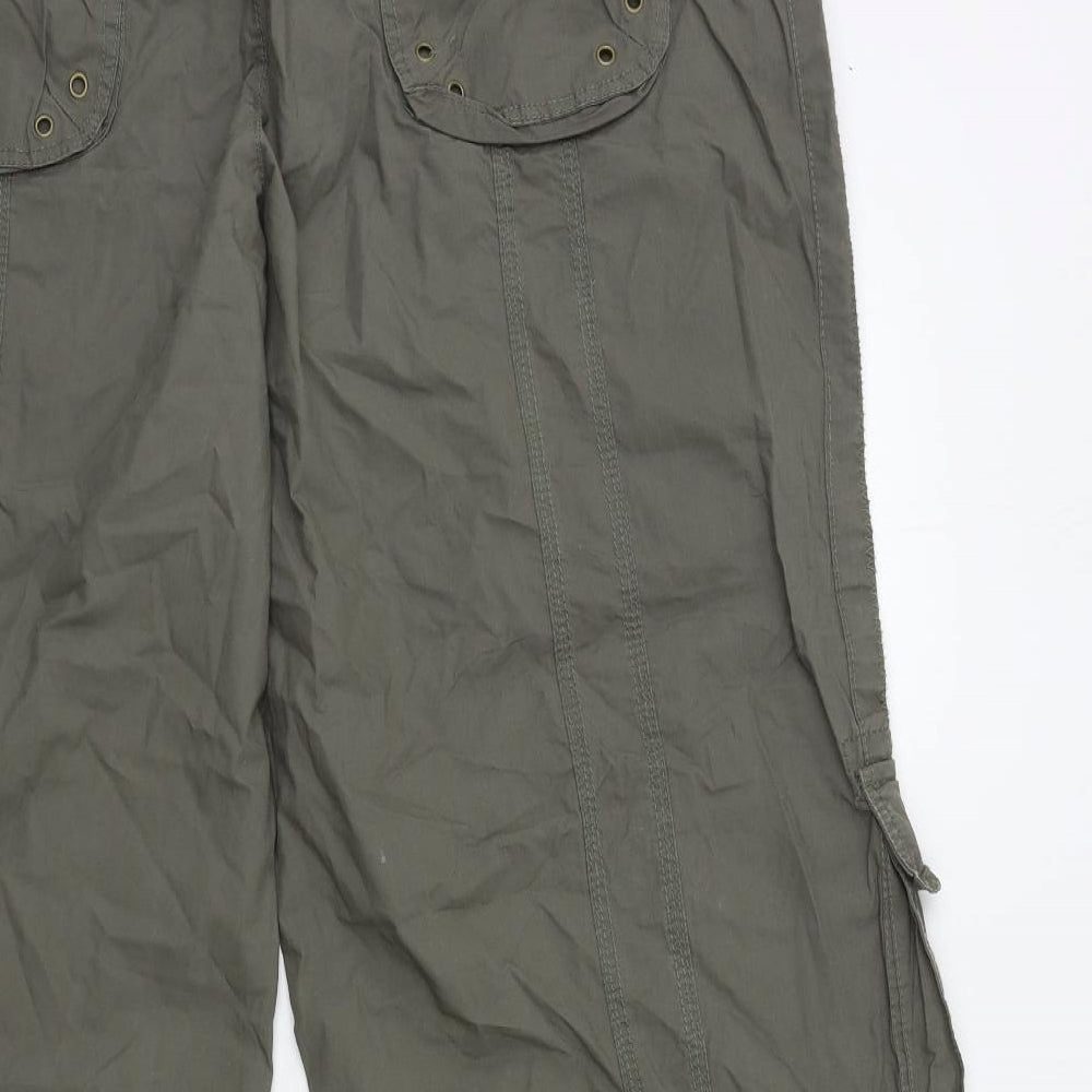 New Look Womens Green   Cargo Trousers Size 22 L30 in