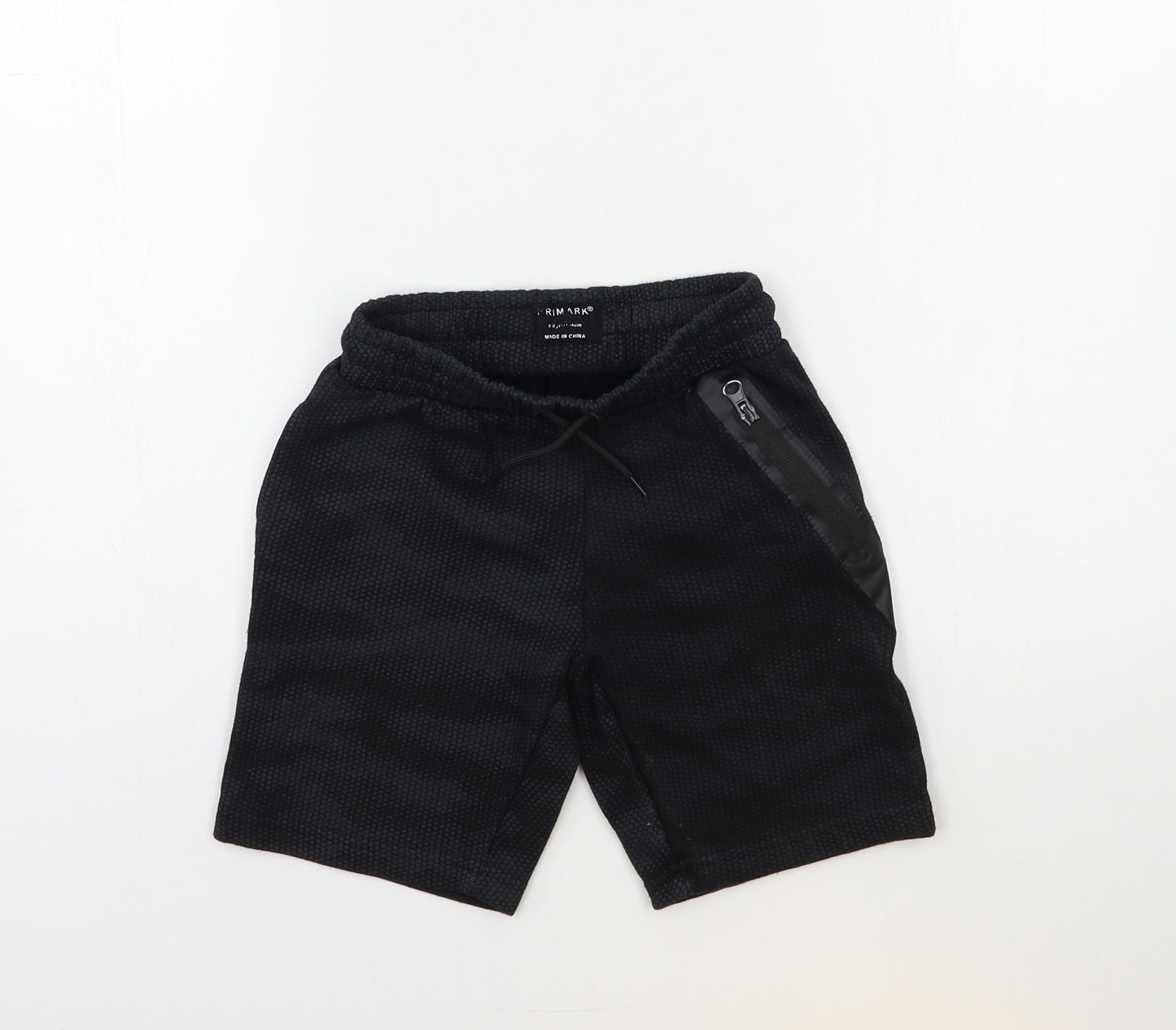 Primark Boys Black   Sweat Shorts Size 8-9 Years